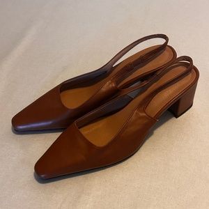 Brown Slingback Heels